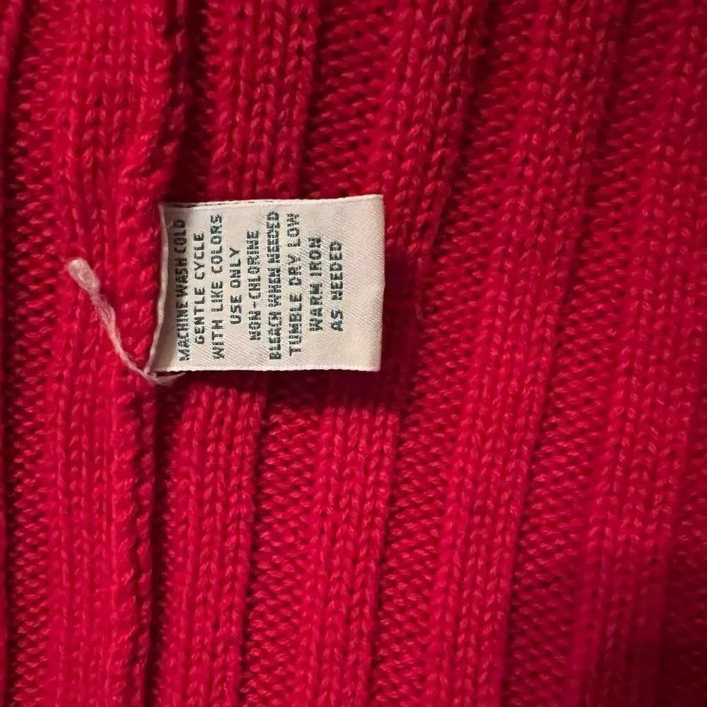St John’s Bay ladies size large red zip sweater.